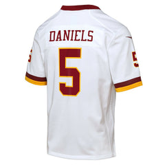 NFL Jayden Daniels Washington Commanders Youth Game Super Bowl Era Jersey - White