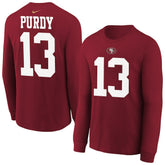 Brock Purdy San Francisco 49ers Youth Player Name & Number Long Sleeve T-Shirt Scarlet