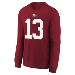 Brock Purdy San Francisco 49ers Youth Player Name & Number Long Sleeve T-Shirt Scarlet
