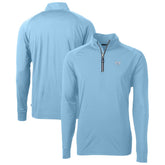 Tampa Bay Buccaneers Cutter & Buck Raglan Adapt Eco Knit Stretch Recycled Quarter-Zip Top Powder Blue
