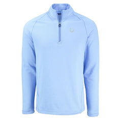 Indianapolis Colts Cutter & Buck Peshastin Eco Fleece Recycled Raglan Quarter-Zip Top Powder Blue