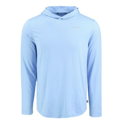 New Orleans Saints Men's Cutter & Buck Coastline Epic Comfort Eco Recycled Men's Hooded Shirt Powder Blue