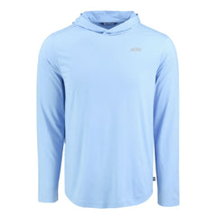 New York Jets Men's Cutter & Buck Coastline Epic Comfort Eco Recycled Men's Hooded Shirt Powder Blue
