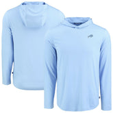 Buffalo Bills Men's Cutter & Buck Coastline Epic Comfort Eco Recycled Men's Hooded Shirt Powder Blue