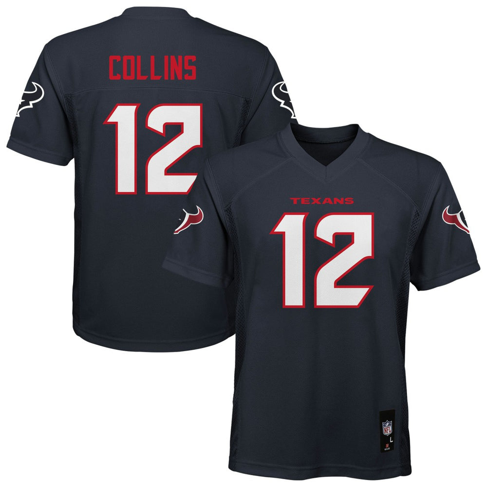 NFL Nico Collins Houston Texans Youth Replica Player Jersey - Navy on sale