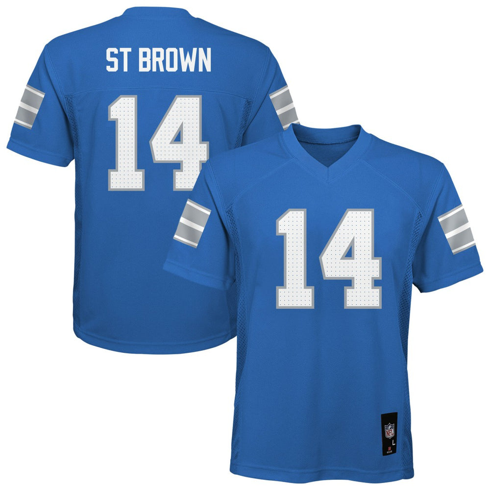 NFL Amon-Ra St. Brown Detroit Lions Outerstuff Preschool Replica Player Jersey - Blue sale