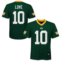 NFL Jordan Love Green Bay Packers Outerstuff Preschool Replica Player Jersey - Green sale