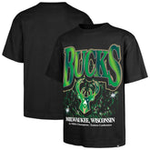 Milwaukee Bucks '47 Past Champs Collection Flashbulb Foundation T-Shirt Black