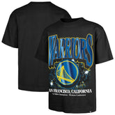 Golden State Warriors '47 Past Champs Collection Flashbulb Foundation T-Shirt Black