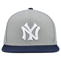 New York Yankees Mitchell & Ness Cooperstown Collection Basic Flip Snapback Hat - Gray Hats