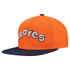 San Diego Padres Mitchell & Ness Cooperstown Collection Basic Flip Snapback Hat - Orange Hats