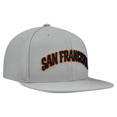 San Francisco Giants Mitchell & Ness Cooperstown Collection Basic Flip Snapback Hat - Gray Hats