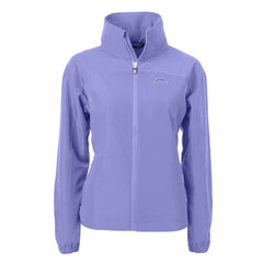 Los Angeles Chargers Cutter & Buck Women's Charter Eco Recycled Full-Zip Jacket Purple