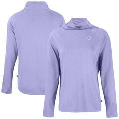 Indianapolis Colts Cutter & Buck Women's Coastline Epic Comfort Eco Recycled Funnel Neck Top Purple