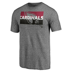 Arizona Cardinals Square Off Tri-Blend T-Shirt Heather Gray
