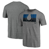 Indianapolis Colts Square Off Tri-Blend T-Shirt Heather Gray