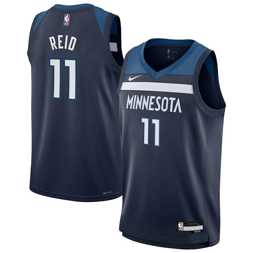 NBA Naz Reid Minnesota Timberwolves Youth Swingman Jersey - Icon Edition - Navy