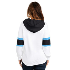 NHL Utah Mammoth G-III 4Her by Carl Banks Women's Goal Zone Long Sleeve Lace-Up Hoodie T-Shirt - White