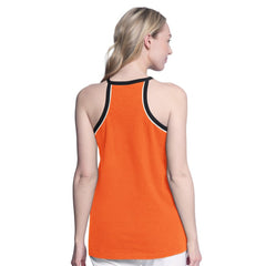 NHL Philadelphia Flyers G-III 4Her by Carl Banks Women's Curveball Racerback Scoop Neck Slub Tank Top - Orange