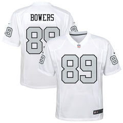 NFL Brock Bowers Las Vegas Raiders Youth Alternate Game Jersey - White