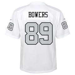 NFL Brock Bowers Las Vegas Raiders Youth Alternate Game Jersey - White