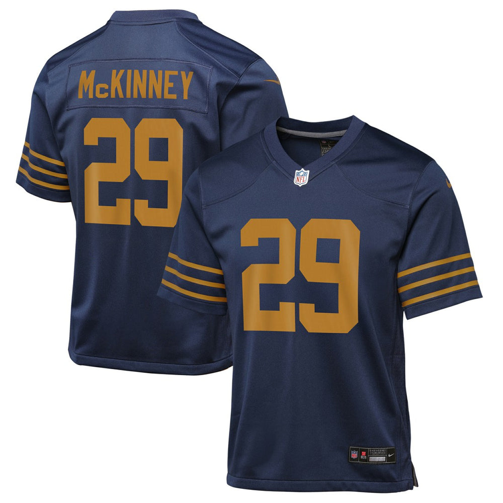 NFL Xavier McKinney Green Bay Packers Youth The 1923 Classic Game Jersey - Navy