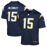 Ladd McConkey Los Angeles Chargers Youth Alternate Super Chargers Game Player Jersey Navy