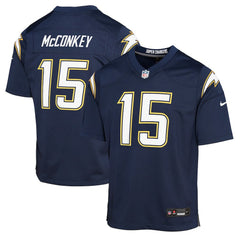 NFL Ladd McConkey Los Angeles Chargers Youth Alternate Super Chargers Game Player Jersey - Navy