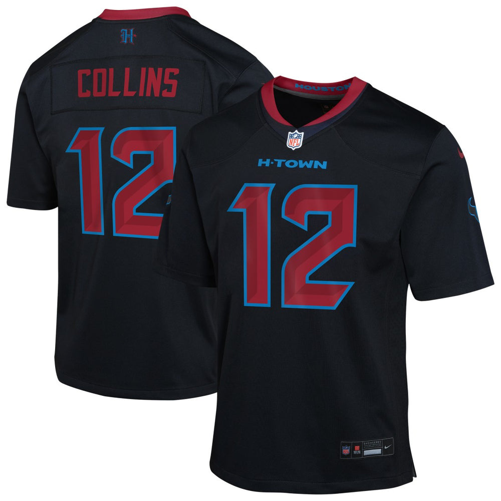 NFL Nico Collins Houston Texans Youth Alternate Game Jersey - Navy