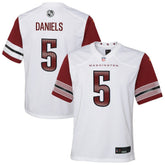NFL Jayden Daniels Washington Commanders Youth Game Jersey - White