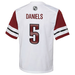 NFL Jayden Daniels Washington Commanders Youth Game Jersey - White