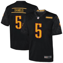 NFL Jayden Daniels Washington Commanders Youth Alternate Game Jersey - Black