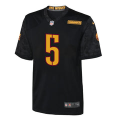 NFL Jayden Daniels Washington Commanders Youth Alternate Game Jersey - Black