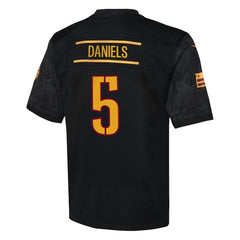 NFL Jayden Daniels Washington Commanders Youth Alternate Game Jersey - Black