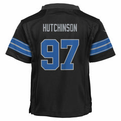NFL Aidan Hutchinson Detroit Lions Preschool Alternate Player Game Jersey - Black