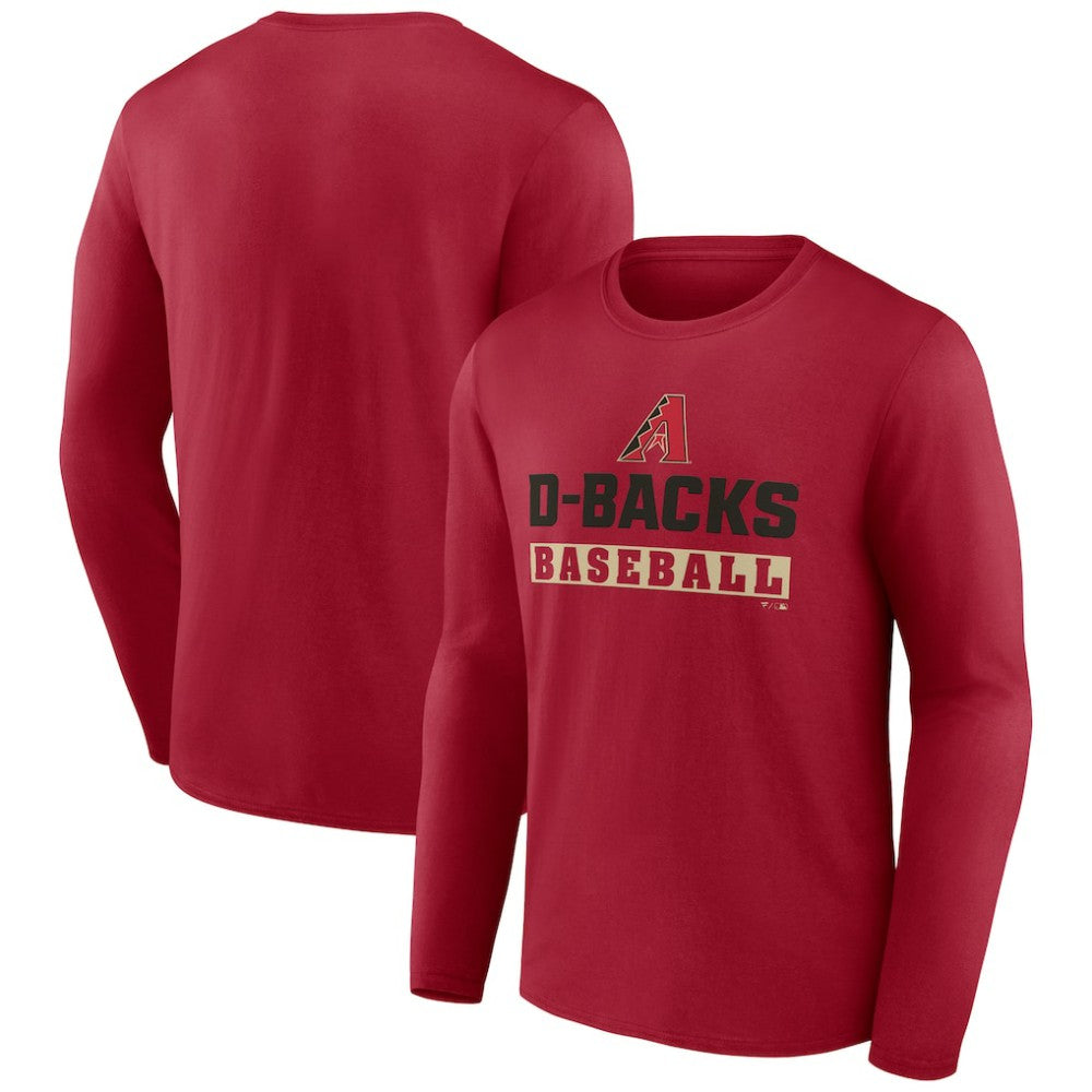 Arizona Diamondbacks Let's Go Long Sleeve T-Shirt - Red T-shirts