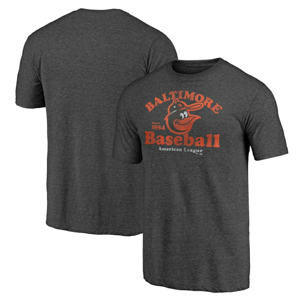 Baltimore Orioles Our Game Tri-Blend T-Shirt - Charcoal T-shirts