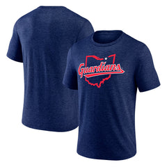 Cleveland Guardians State Guard Tri-Blend T-Shirt - Navy T-shirts