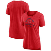 Cleveland Guardians Women's Selected First Tri-Blend T-Shirt - Red T-shirts