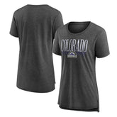 Colorado Rockies Women's Toppler Tri-Blend T-Shirt - Gray T-shirts