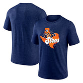 Houston Astros Scripty Tri-Blend T-Shirt - Navy T-shirts