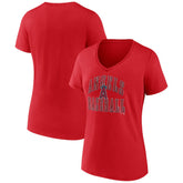 Los Angeles Angels Women's Victory Script V-Neck T-Shirt - Red T-shirts