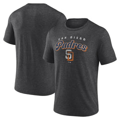 San Diego Padres Wonderment Tri-Blend T-Shirt - Charcoal T-shirts