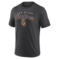 San Diego Padres Wonderment Tri-Blend T-Shirt - Charcoal T-shirts