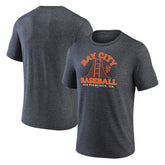 San Francisco Giants Bay City Baseball Tri-Blend T-Shirt - Charcoal T-shirts