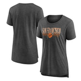 San Francisco Giants Women's Toppler Tri-Blend T-Shirt - Gray T-shirts