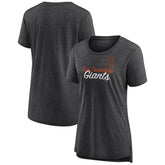 San Francisco Giants Women's Practice Time Tri-Blend T-Shirt - Gray T-shirts