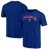 Texas Rangers Cooperstown Series Sweep Tri-Blend T-Shirt - Royal T-shirts