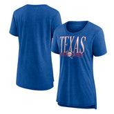 Texas Rangers Women's Toppler Tri-Blend T-Shirt - Royal T-shirts