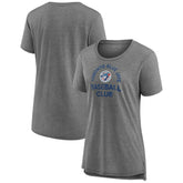 Toronto Blue Jays Women's Selected First Tri-Blend T-Shirt - Gray T-shirts